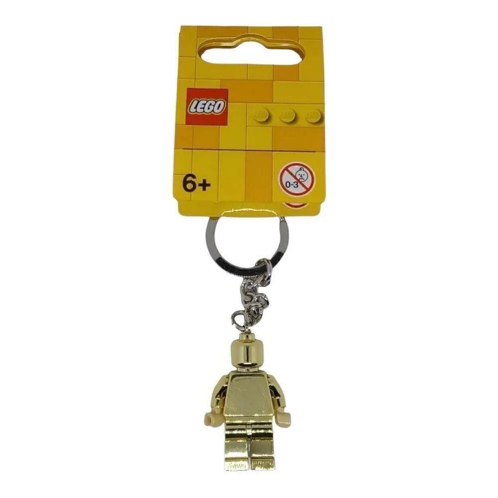 LEGO Gold man MINIFIGURE KEYRING KEYCHAIN 850807 RARE RETIRED
